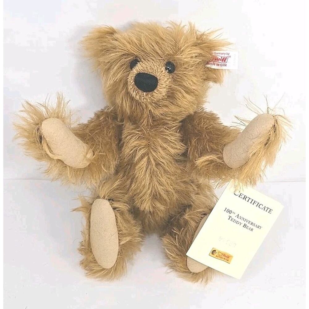 Stieff 100th Anniversary Bear Shaggy Growler Mohair 666544 Lmt 778/1500 U317